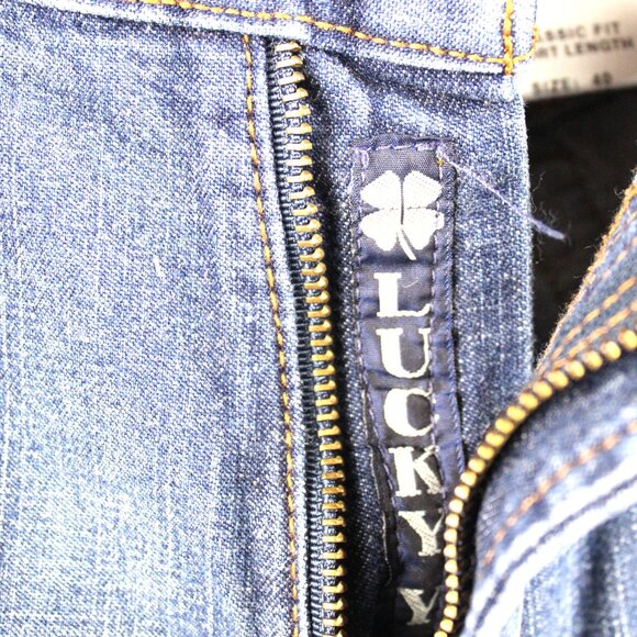Lucky Brand Men's Dungarees Jeans Size 40 Classic Fit Short Length Hip Hop Sk8r - Picture 3 of 7